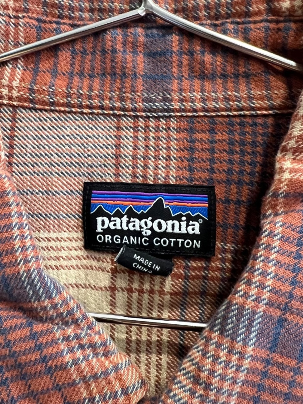 Patagonia Fjord Men’s Brown Plaid Flannel Shirt Long Sleeve Medium - Picture 3 of 8